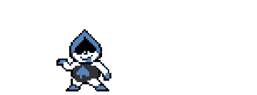 lancer deltarune doing his ITEM animation